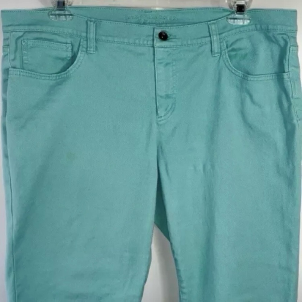 Lauren Jeans Co Premium Cotton/Elastane Teal Denim Jeans Inseam 25” Size 18